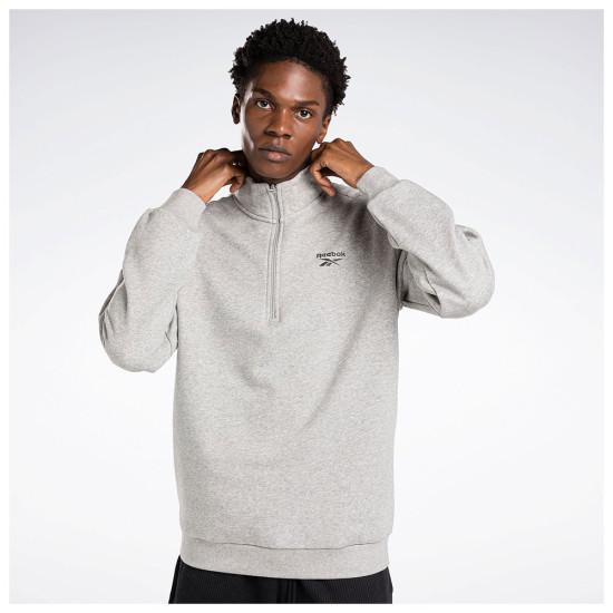 Reebok Ανδρικό φούτερ Identity Left Chest Quarter-Zip Sweatshirt